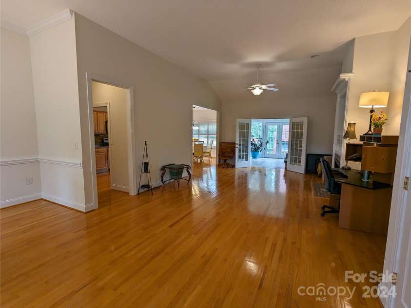 5916 Meadowmere Drive, Monroe, NC 28110.  MLS# CAR4142140, YatesRealty ID 3237. View from Foyer into Great Room
