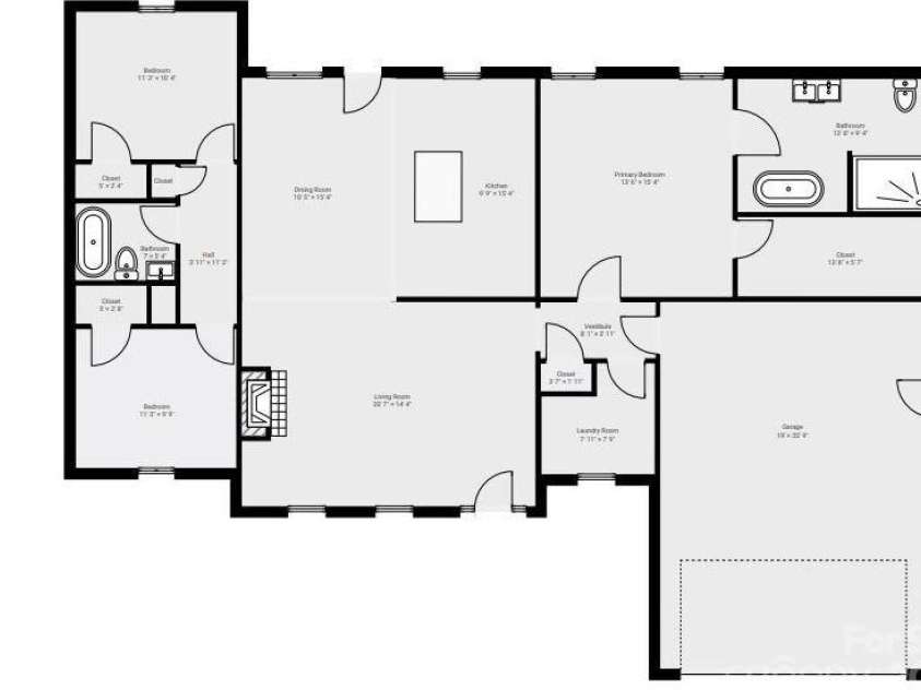 143 Larue Circle, Statesville, NC 28625.  MLS# CAR4287817, YatesRealty ID 32374. Floor Plan