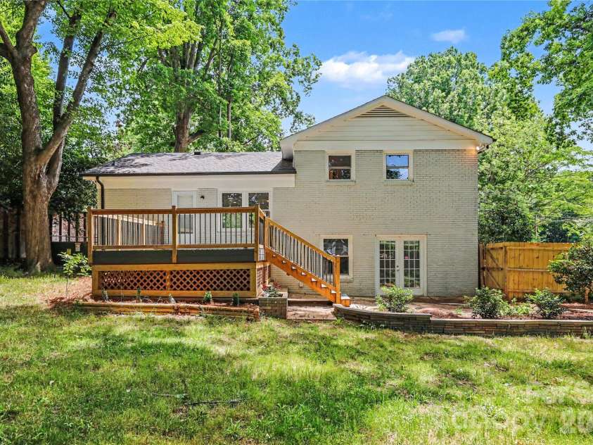 1410 Burnley Road, Charlotte, NC 28210.  MLS# CAR4380063, YatesRealty ID 32378. Rear Elevation