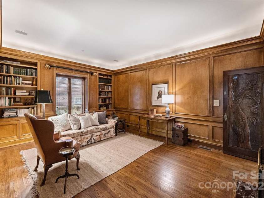 318 Canterbury Road, Charlotte, NC 28211.  MLS# CAR4231857, YatesRealty ID 3238. Unmatched details, such as the hand-carved Mahogany door from Honduras, give this home a truly unique and irreplaceable character.