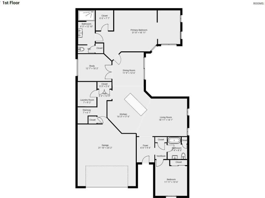 135 Valleymist Lane, Mooresville, NC 28117.  MLS# CAR4278379, YatesRealty ID 32395. First floorplan