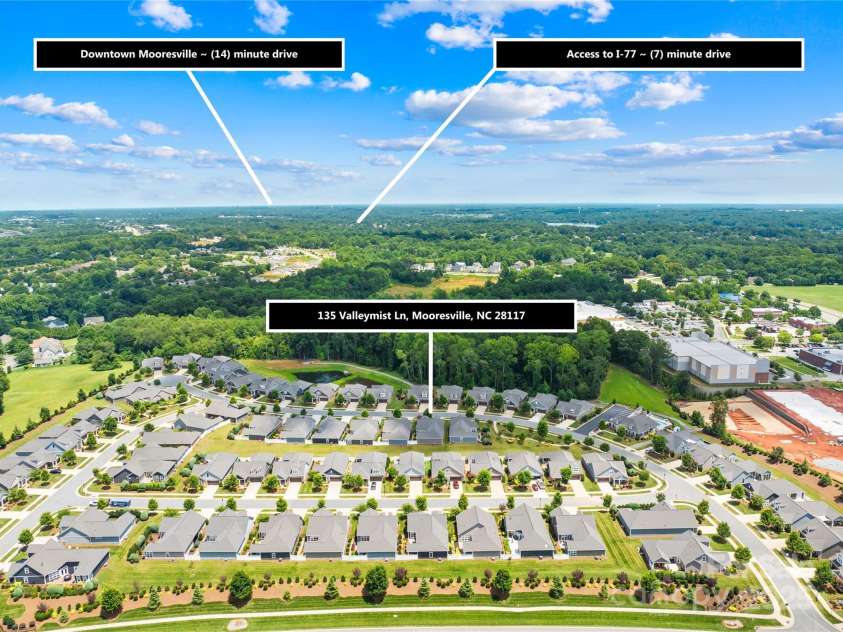 135 Valleymist Lane, Mooresville, NC 28117.  MLS# CAR4278379, YatesRealty ID 32395. Great location