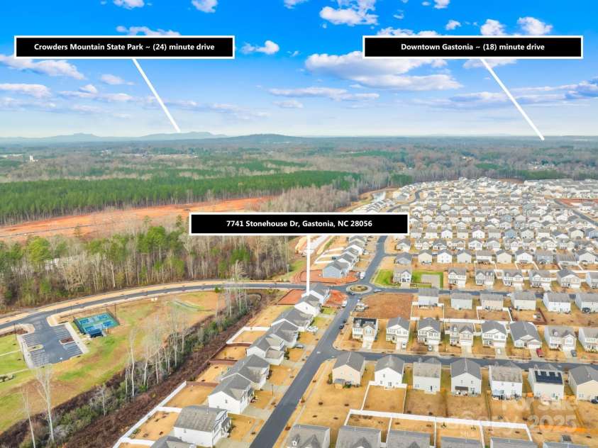 7741 Stonehouse Drive, Gastonia, NC 28056.  MLS# CAR4286760, YatesRealty ID 32401. 