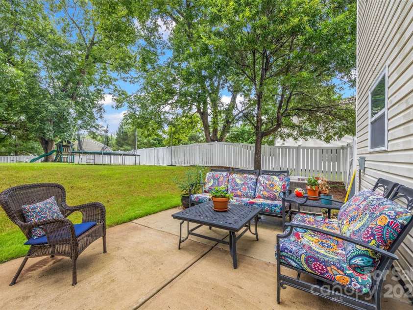 409 Garden Grove Road, Fort Mill, SC 29708.  MLS# CAR4290523, YatesRealty ID 32408. Back patio