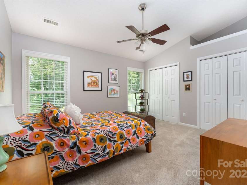 330 Stonehollow Road, Fletcher, NC 28732.  MLS# CAR4271829, YatesRealty ID 32415. The primary bedroom has two large closets