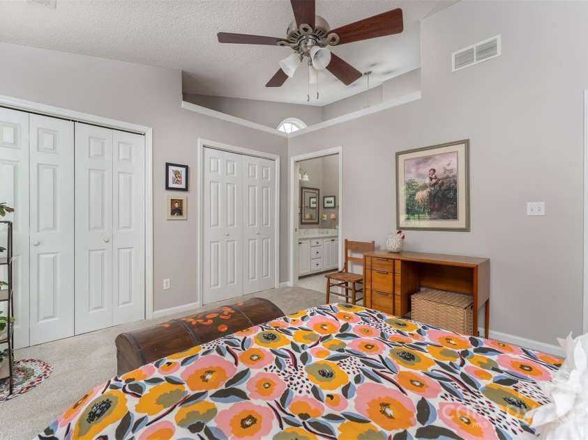 330 Stonehollow Road, Fletcher, NC 28732.  MLS# CAR4271829, YatesRealty ID 32415. There is a pocket door to the primary bathroom