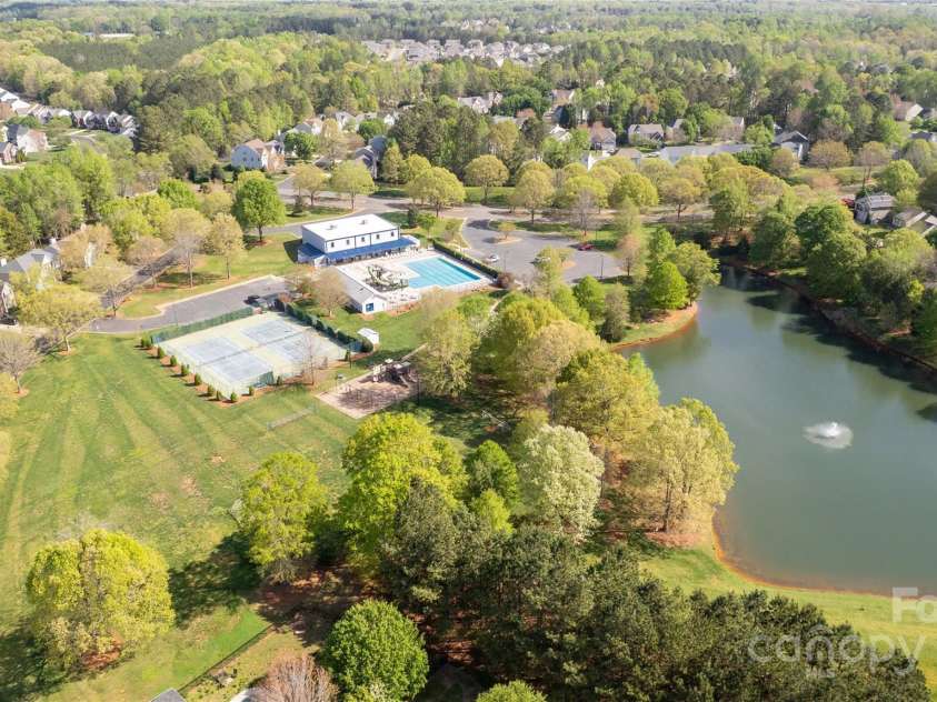 1993 Foxwood Court, Indian Land, SC 29707.  MLS# CAR4280194, YatesRealty ID 32417. Pond and soccer field