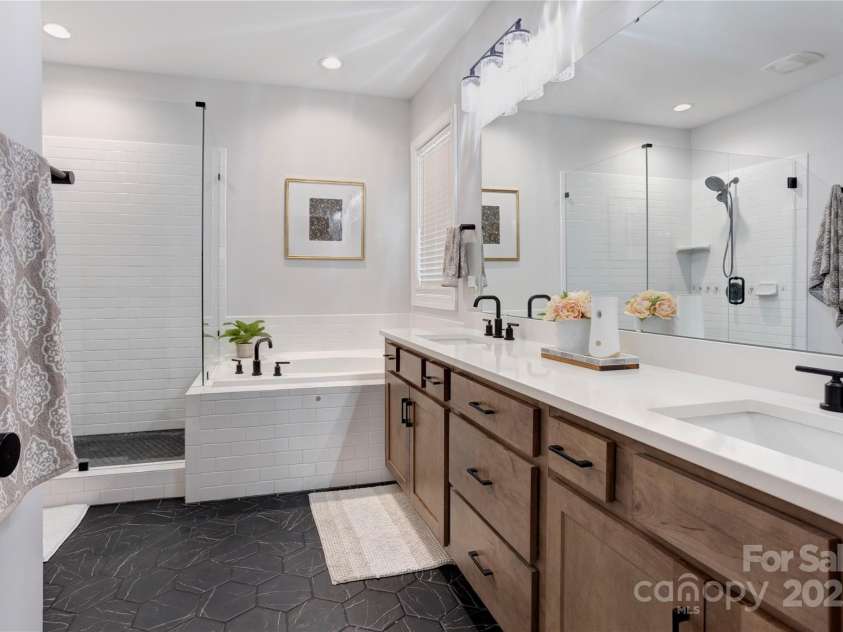 3826 Dahlia Drive, Harrisburg, NC 28075.  MLS# CAR4292073, YatesRealty ID 32429. Custom primary bath