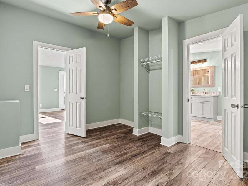 6230 Pine Ridge Drive, Connelly Springs, NC 28612.  MLS# CAR4194799, YatesRealty ID 3243. LARGE Closet that connects to bedroom and the bathroom for convenience.