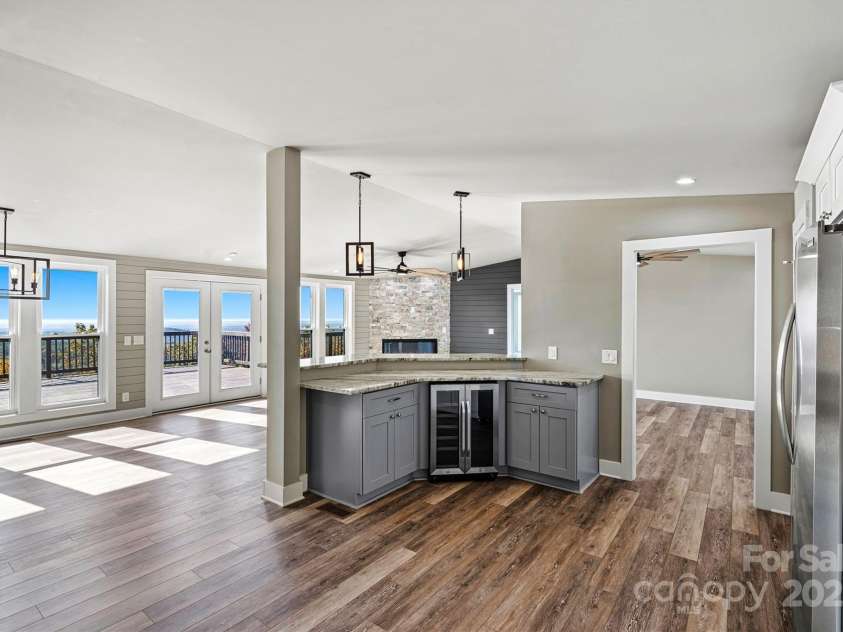 6230 Pine Ridge Drive, Connelly Springs, NC 28612.  MLS# CAR4194799, YatesRealty ID 3243. This kitchen and view would make ANYONE fall in love with cooking!