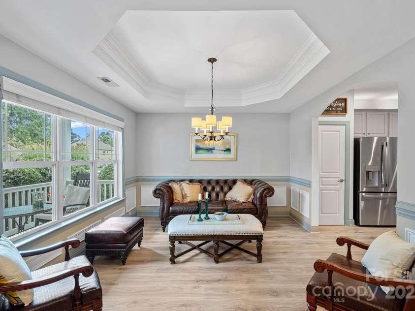 1108 Phar Lap Drive, Indian Trail, NC 28079.  MLS# CAR4290499, YatesRealty ID 32432. Foral Living rm or Parlor,with Detailed Tray ceiling