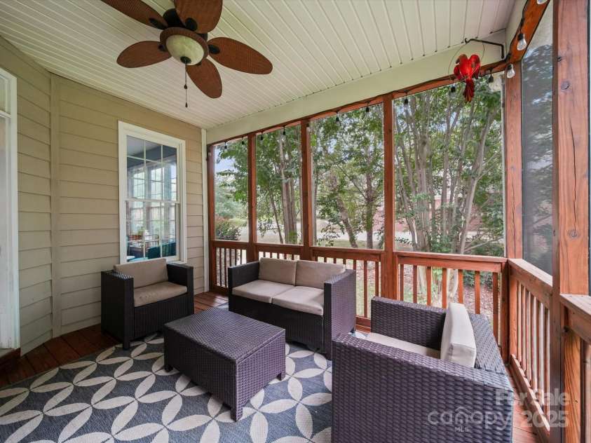 7408 Golf Course Drive, Denver, NC 28037.  MLS# CAR4287622, YatesRealty ID 32446. Screened Porch on Main