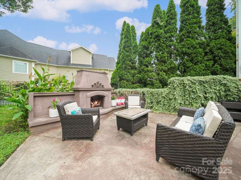 7408 Golf Course Drive, Denver, NC 28037.  MLS# CAR4287622, YatesRealty ID 32446. Stamped Concrete & Fireplace