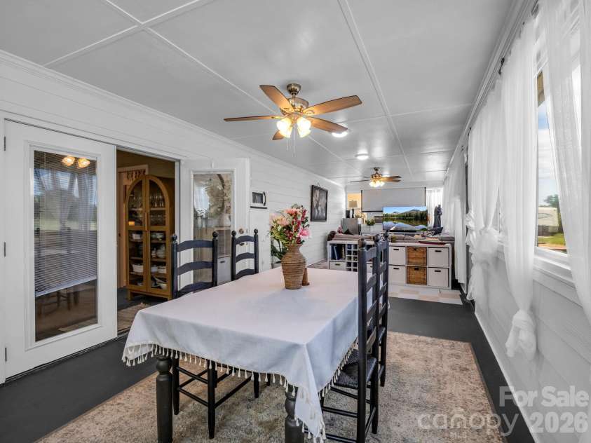 157 Cherry Ridge Drive, Bostic, NC 28018.  MLS# CAR4386104, YatesRealty ID 32455. Formal Dining in Sun Room
