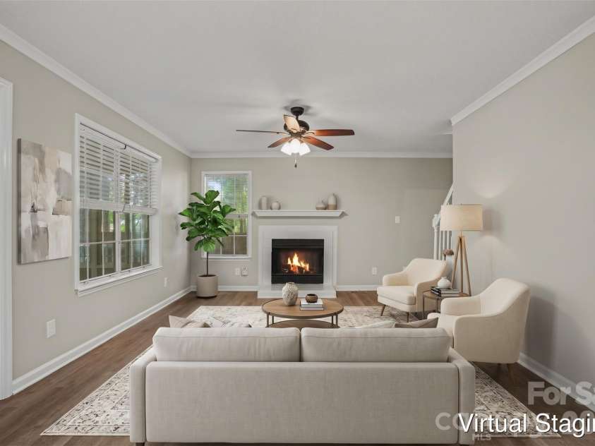 1255 Hawthorne Drive, Indian Trail, NC 28079.  MLS# CAR4388139, YatesRealty ID 32473. Virtually Staged
