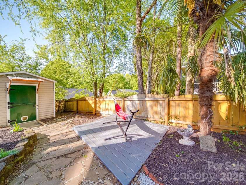 215 6th Street, Belmont, NC 28012.  MLS# CAR4392916, YatesRealty ID 32478. Backyard