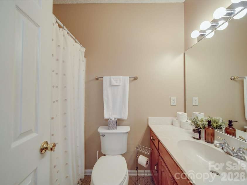 215 6th Street, Belmont, NC 28012.  MLS# CAR4392916, YatesRealty ID 32478. Hall Bathroom