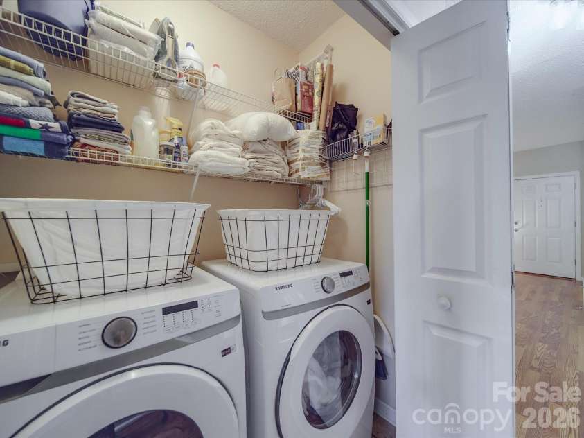 215 6th Street, Belmont, NC 28012.  MLS# CAR4392916, YatesRealty ID 32478. Laundry Closet- hall way
