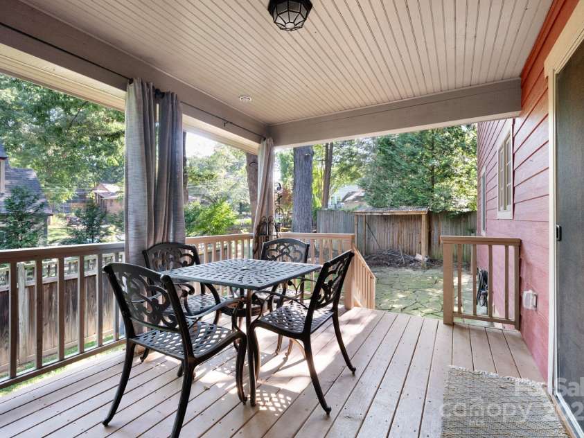 1 Buckingham Court, Asheville, NC 28803.  MLS# CAR4283545, YatesRealty ID 32483. Dine outside on your covered patio