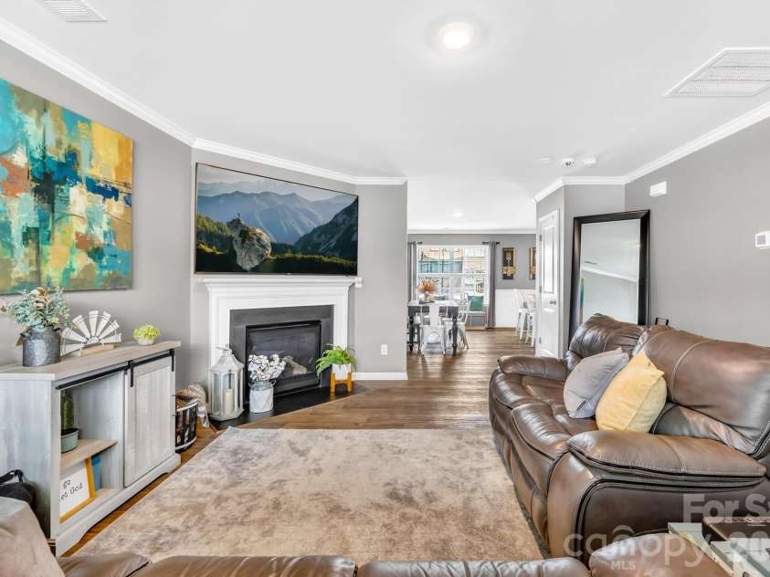 2611 Idared Drive, Dallas, NC 28034.  MLS# CAR4382685, YatesRealty ID 32493. Front living room