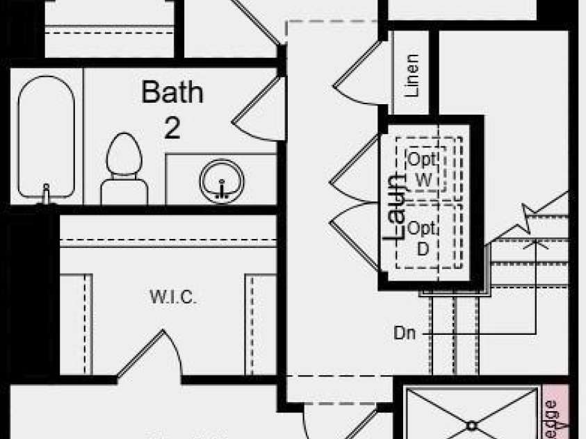 414 Silver Star Boulevard, Indian Trail, NC 28079.  MLS# CAR4350422, YatesRealty ID 32497. Upper Level Floor Plan - Additional Highlights Include: a shower with a built-in ledge in the primary bathroom
