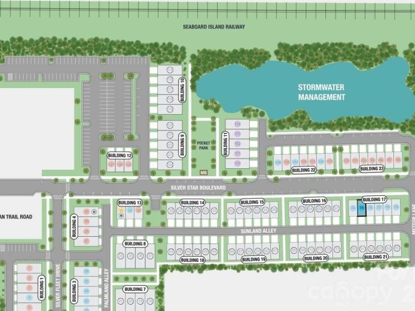 558 Silver Star Boulevard, Indian Trail, NC 28079.  MLS# CAR4391892, YatesRealty ID 32501. 558 Silver Star Boulevard Site Map