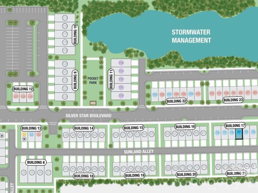 562 Silver Star Boulevard, Indian Trail, NC 28079.  MLS# CAR4391948, YatesRealty ID 32503. 562 Silver Star Boulevard Site Map
