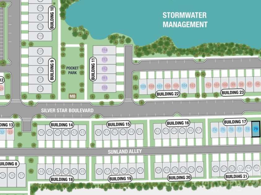 566 Silver Star Boulevard, Indian Trail, NC 28079.  MLS# CAR4391970, YatesRealty ID 32504. 566 Silver Star Boulevard Site Map