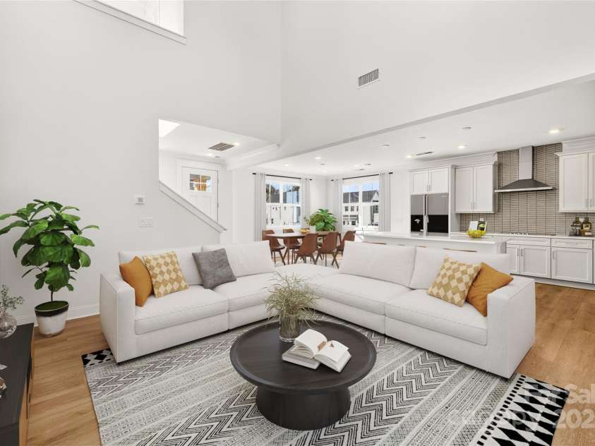 509 Zinc Drive, Tega Cay, SC 29708.  MLS# CAR4325184, YatesRealty ID 3252. Virtually Staged Great Room