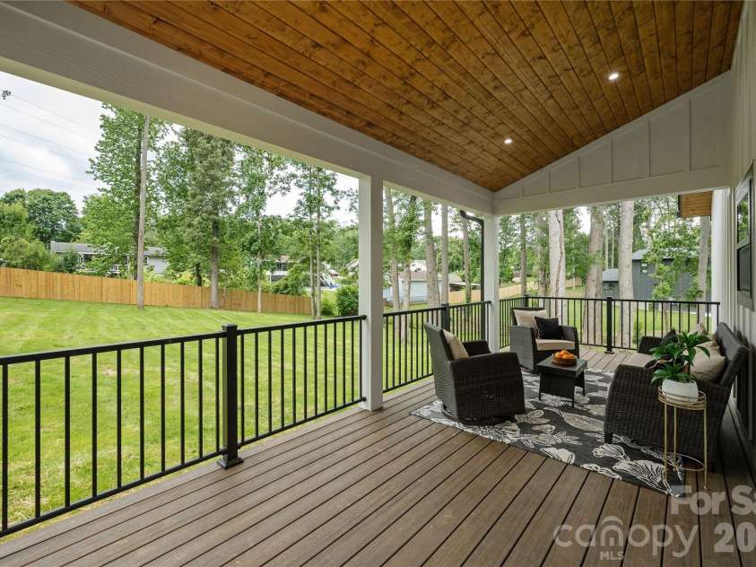 47 Scott Meadows Drive, Asheville, NC 28806.  MLS# CAR4390833, YatesRealty ID 32540. Covered Back Porch