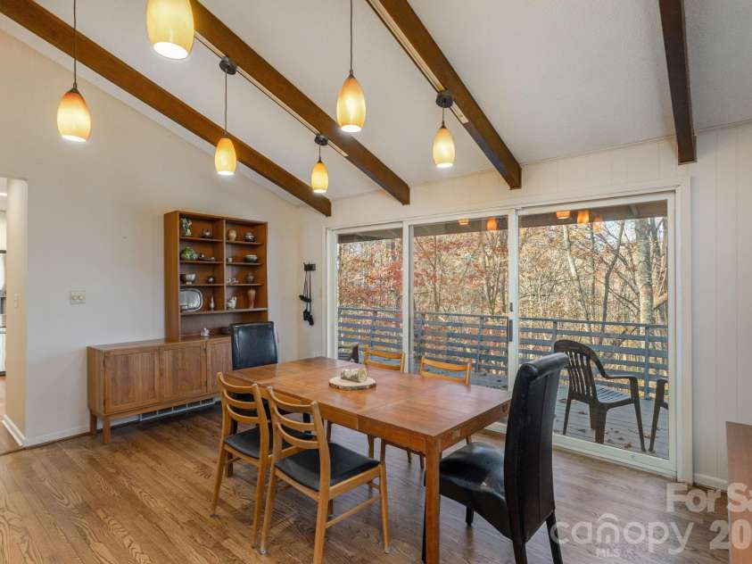 250 Butternut Lane, Brevard, NC 28712.  MLS# CAR4316894, YatesRealty ID 3256. Dining Area