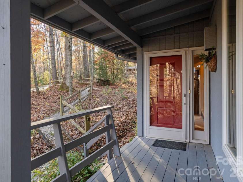 250 Butternut Lane, Brevard, NC 28712.  MLS# CAR4316894, YatesRealty ID 3256. Front door
