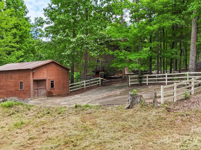 25260 Stony Mountain Road, Albemarle, NC 28001.  MLS# CAR4289872, YatesRealty ID 32560. Large shed/garage with electricity