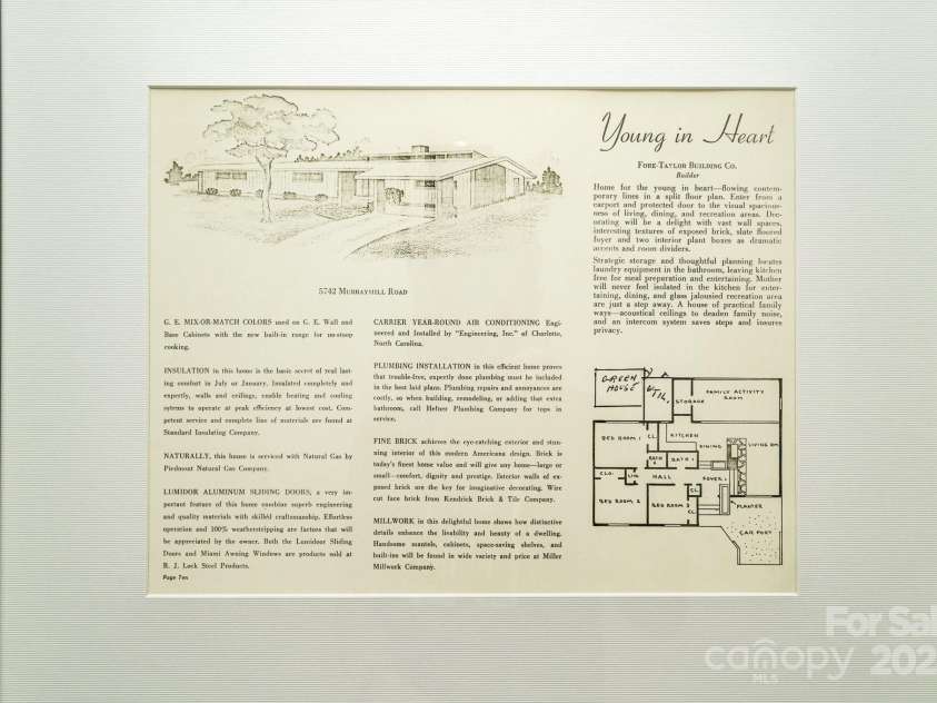 5742 Murrayhill Road, Charlotte, NC 28210.  MLS# CAR4268263, YatesRealty ID 32571. 