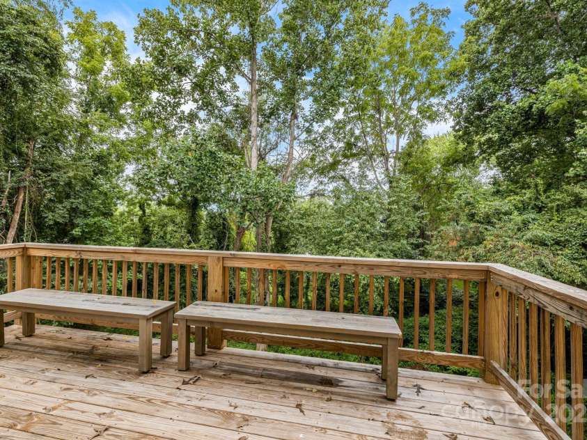 92 Moody Avenue, Candler, NC 28715.  MLS# CAR4291918, YatesRealty ID 32579. Elevated Back Deck