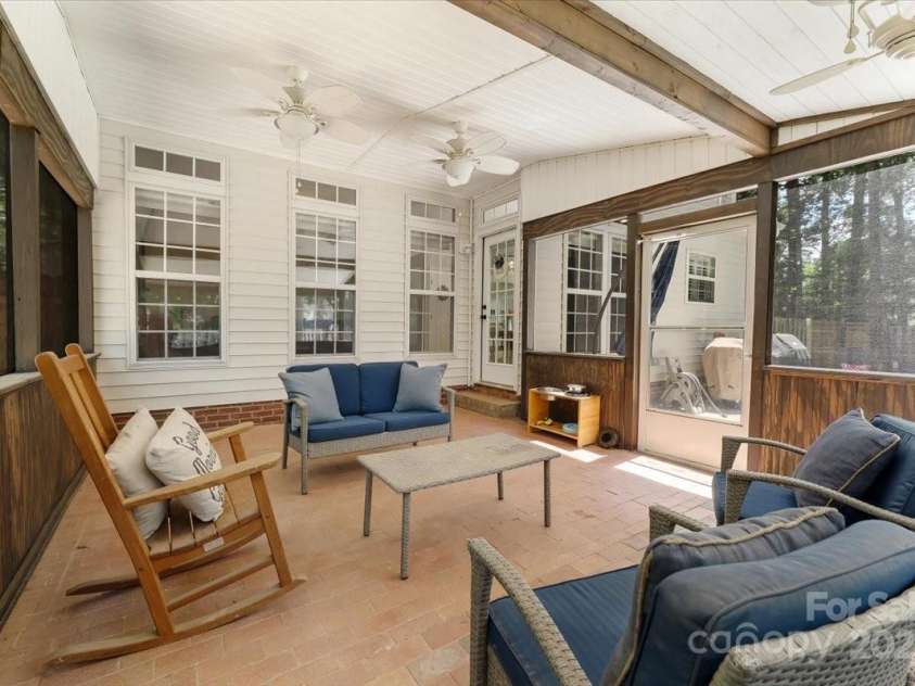 4000 Garfield Court, Waxhaw, NC 28173.  MLS# CAR4278993, YatesRealty ID 32583. Screened in porch