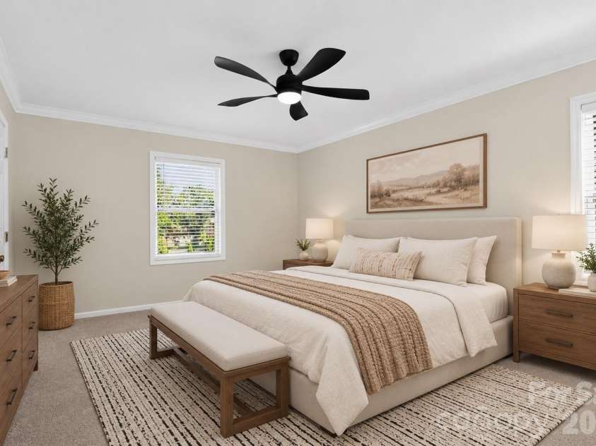 221 Potter Road, Lancaster, SC 29720.  MLS# CAR4396108, YatesRealty ID 32586. Primary Bedroom Virtually Staged