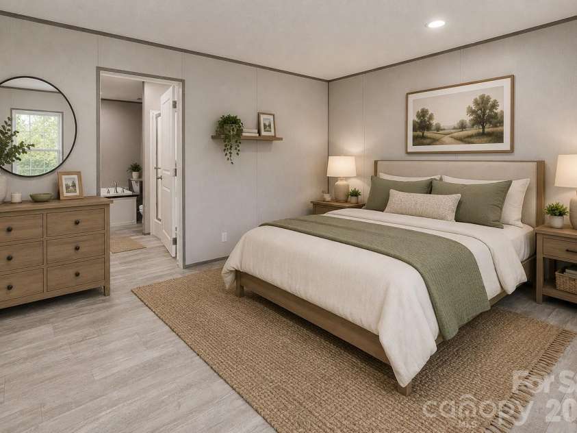 1848 Brittany Trail, Pleasant Garden, NC 27313.  MLS# CAR4394357, YatesRealty ID 32616. Virtually staged primary bedroom