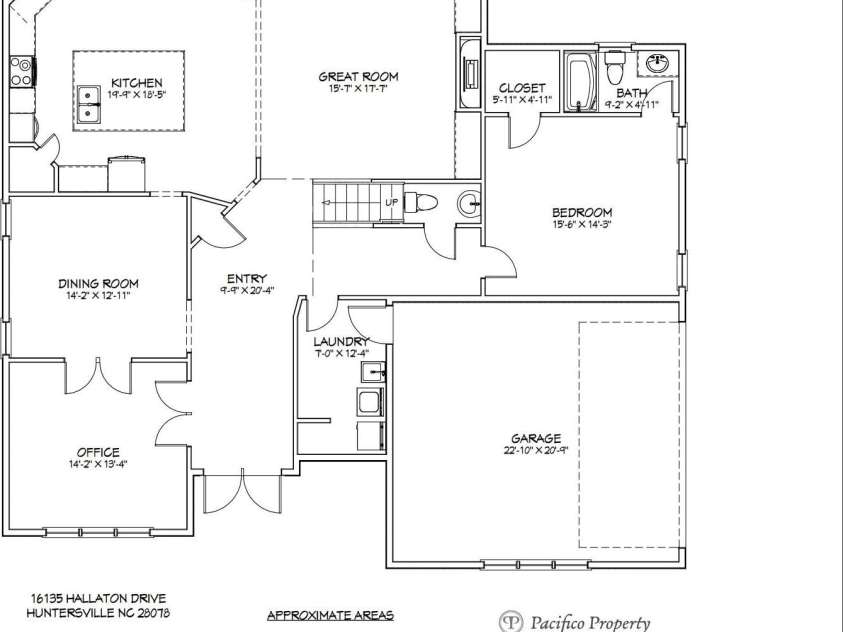 16135 Hallaton Drive, Huntersville, NC 28078.  MLS# CAR4291931, YatesRealty ID 32622. 