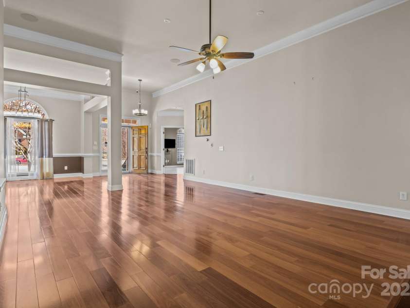 10179 Claybrooke Drive, Charlotte, NC 28262.  MLS# CAR4281474, YatesRealty ID 32627. Another view of the living room