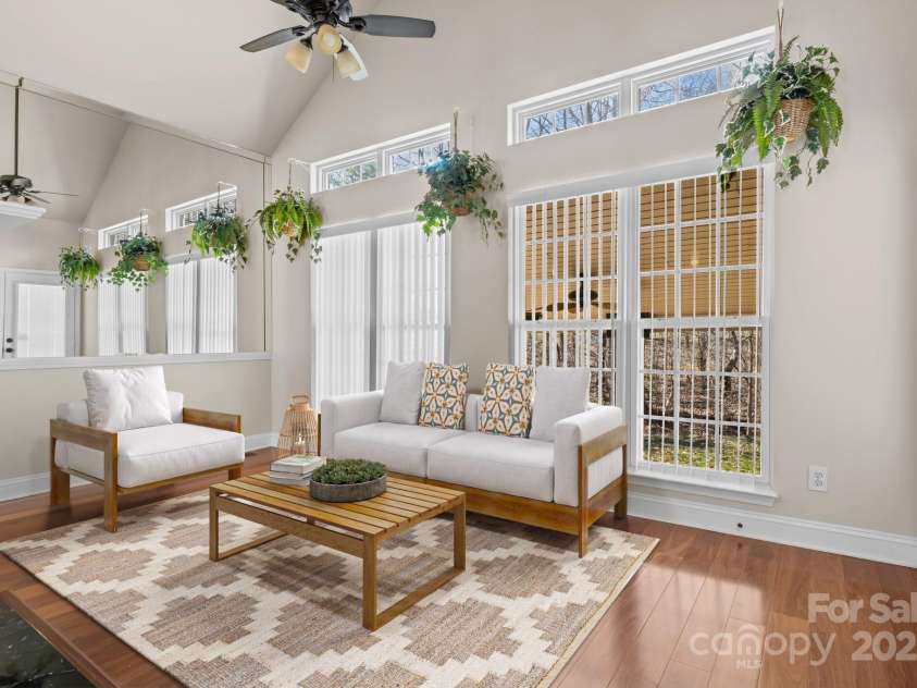 10179 Claybrooke Drive, Charlotte, NC 28262.  MLS# CAR4281474, YatesRealty ID 32627. Sunroom (virtually enhanced)