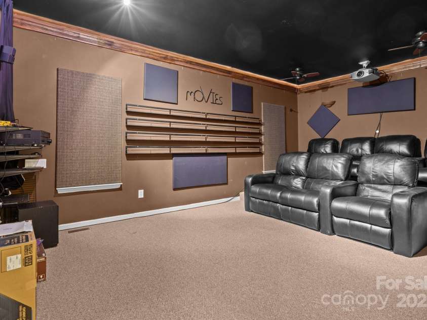10179 Claybrooke Drive, Charlotte, NC 28262.  MLS# CAR4281474, YatesRealty ID 32627. Theater Room