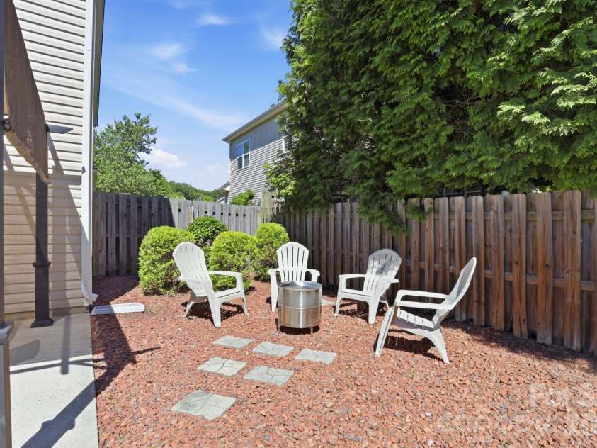 223 Pleasant Grove Lane, Mooresville, NC 28115.  MLS# CAR4388098, YatesRealty ID 32629. Firepit Area