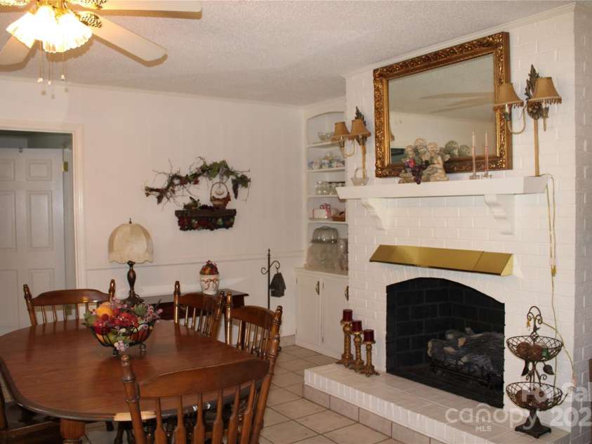 116 Woodbark Lane, Kings Mountain, NC 28086.  MLS# CAR4268258, YatesRealty ID 32630. Dining room w FP