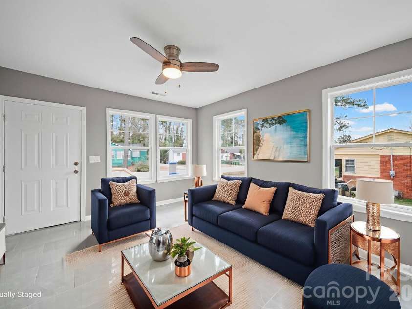 4913 Jones Street, Columbia, SC 29203.  MLS# CAR4336641, YatesRealty ID 3264. Virtually Staged Living Room