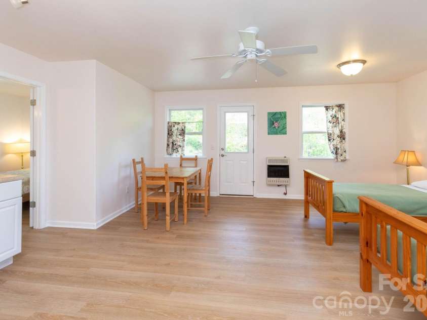 12 Lila Lane, Clyde, NC 28721.  MLS# CAR4377742, YatesRealty ID 32653. Main Level Sleeping/Living Area