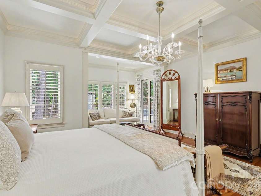 508 Hideaway Ridge Court, Matthews, NC 28105.  MLS# CAR4391252, YatesRealty ID 32660. Coffered ceiling with illuminating tray