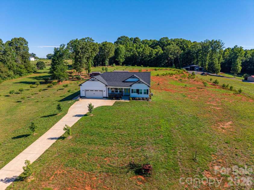 1484 Null Road, Lincolnton, NC 28092.  MLS# CAR4390106, YatesRealty ID 32663. Front Aerial View