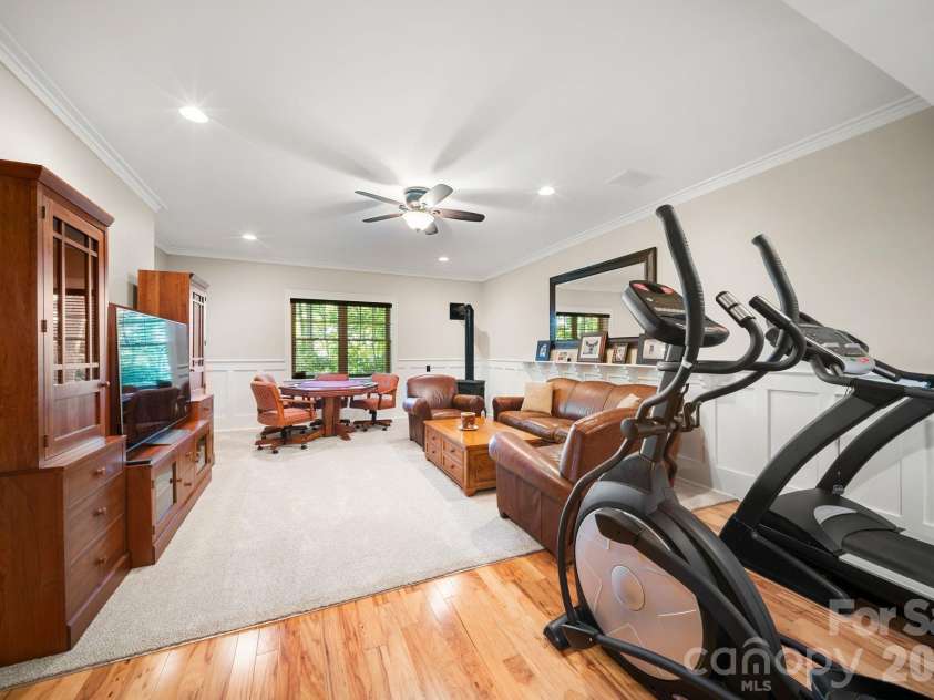 108 Flame Azalea Drive, Swannanoa, NC 28778.  MLS# CAR4394278, YatesRealty ID 32671. Lower - Entertaining Room