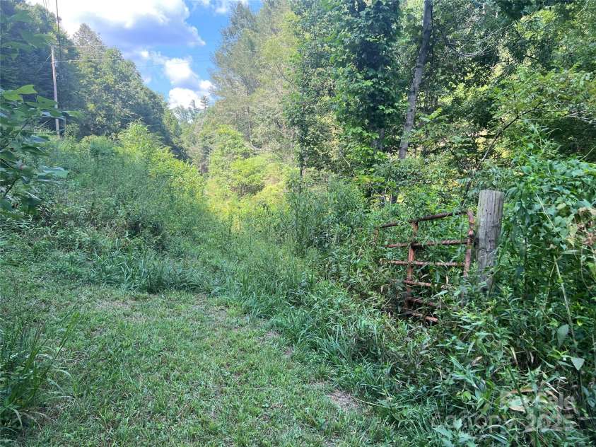 5981 Revere Road, Marshall, NC 28753.  MLS# CAR4292914, YatesRealty ID 32683. Farm gate is end of property